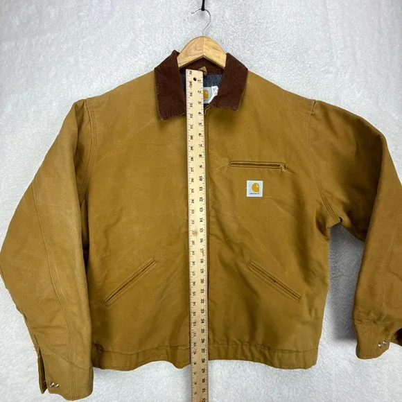 Carhartt Detroit Jacket Blanket Lined Mens 48 Tall J01 BRN Brown 6BLJT - Picture 7 of 16